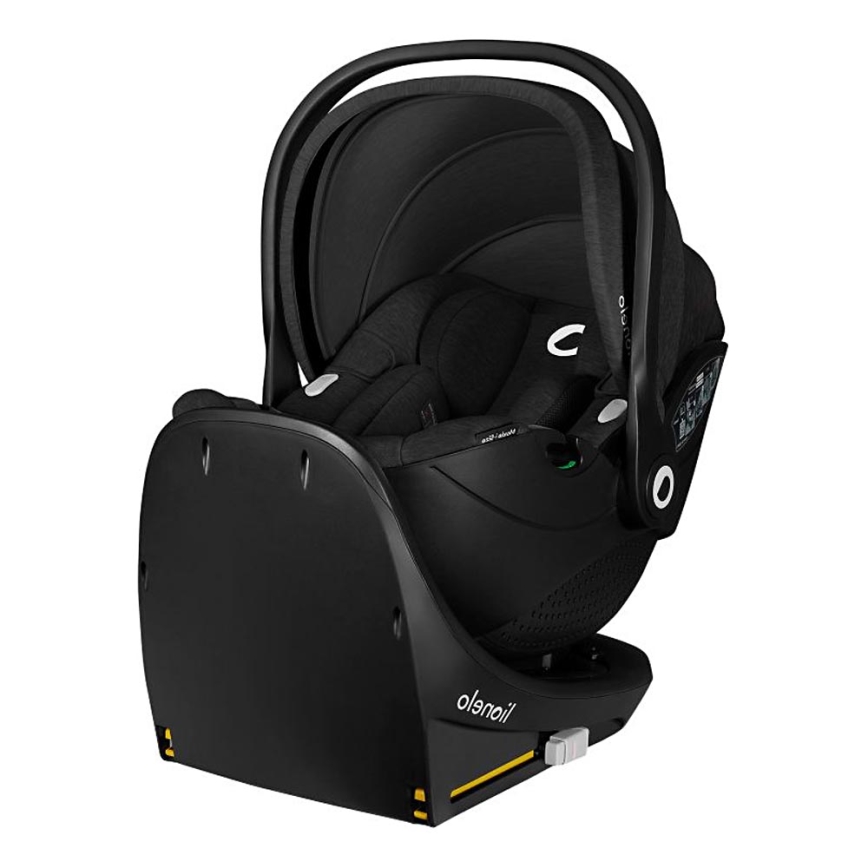 Lionelo - Autostol med drejbar base MOXIE SET i-Size 40-87 cm Sort Carbon
