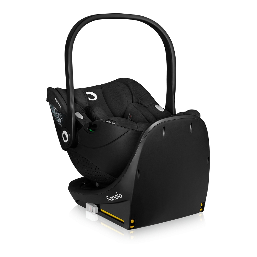 Lionelo - Autostol med drejbar base MOXIE SET i-Size 40-87 cm Sort Carbon