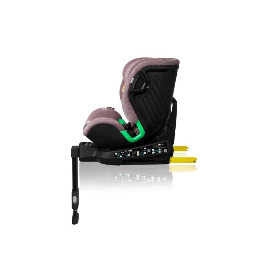 Lionelo - Autostol med drejebase HARMONY i-Str. 40-150 cm lyserød
