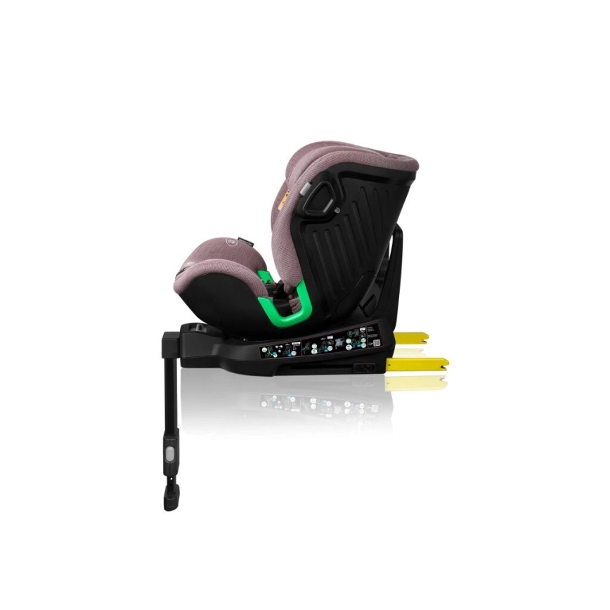 Lionelo - Autostol med drejebase HARMONY i-Str. 40-150 cm lyserød
