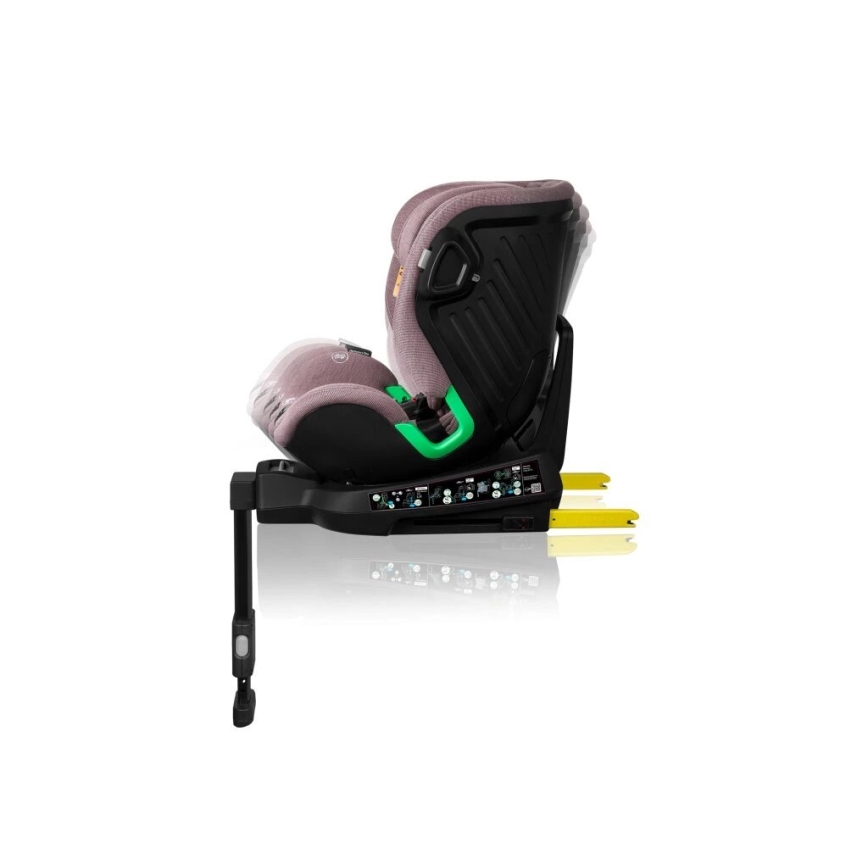 Lionelo - Autostol med drejebase HARMONY i-Str. 40-150 cm lyserød