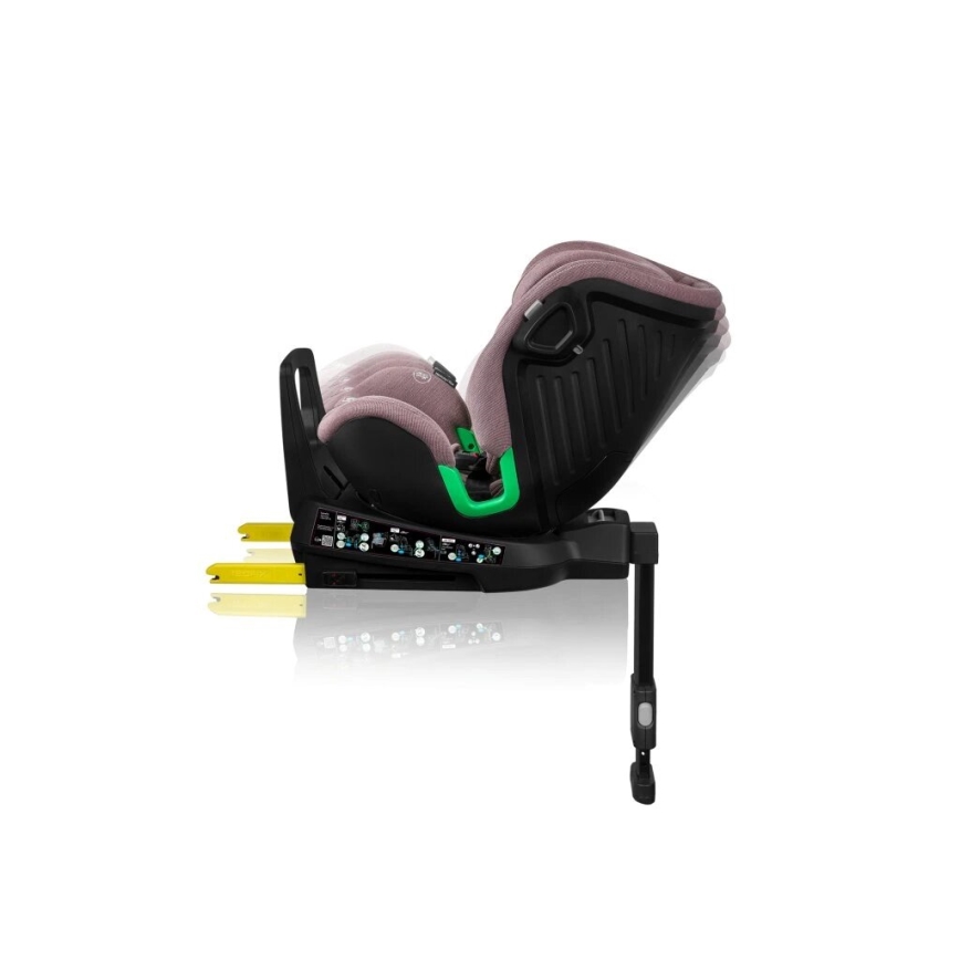 Lionelo - Autostol med drejebase HARMONY i-Str. 40-150 cm lyserød