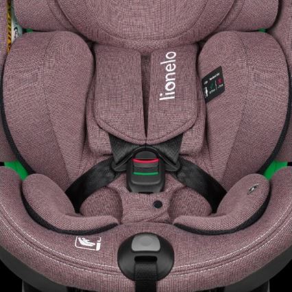 Lionelo - Autostol med drejebase HARMONY i-Str. 40-150 cm lyserød