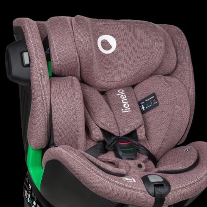 Lionelo - Autostol med drejebase HARMONY i-Str. 40-150 cm lyserød