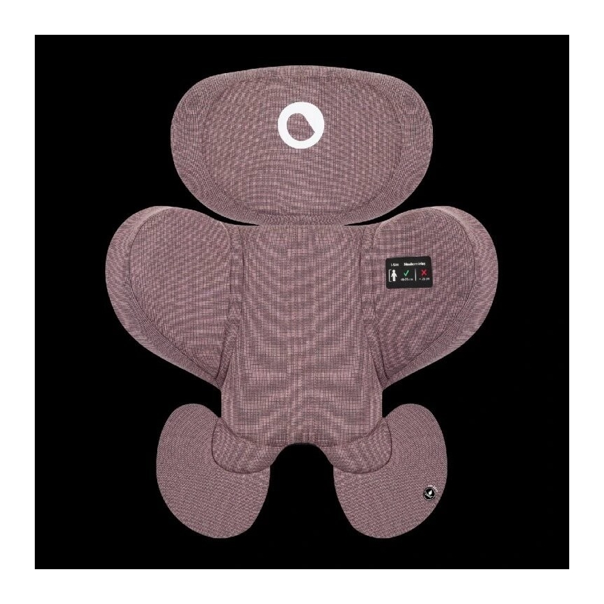 Lionelo - Autostol med drejebase HARMONY i-Str. 40-150 cm lyserød