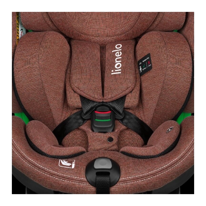 Lionelo - Autostol med drejebase HARMONY i-Str. 40-150 cm mursten