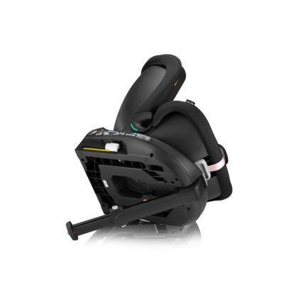 Lionelo - Autostol med drejebase NAVY i-Str. 40-150 cm sort/lyserød