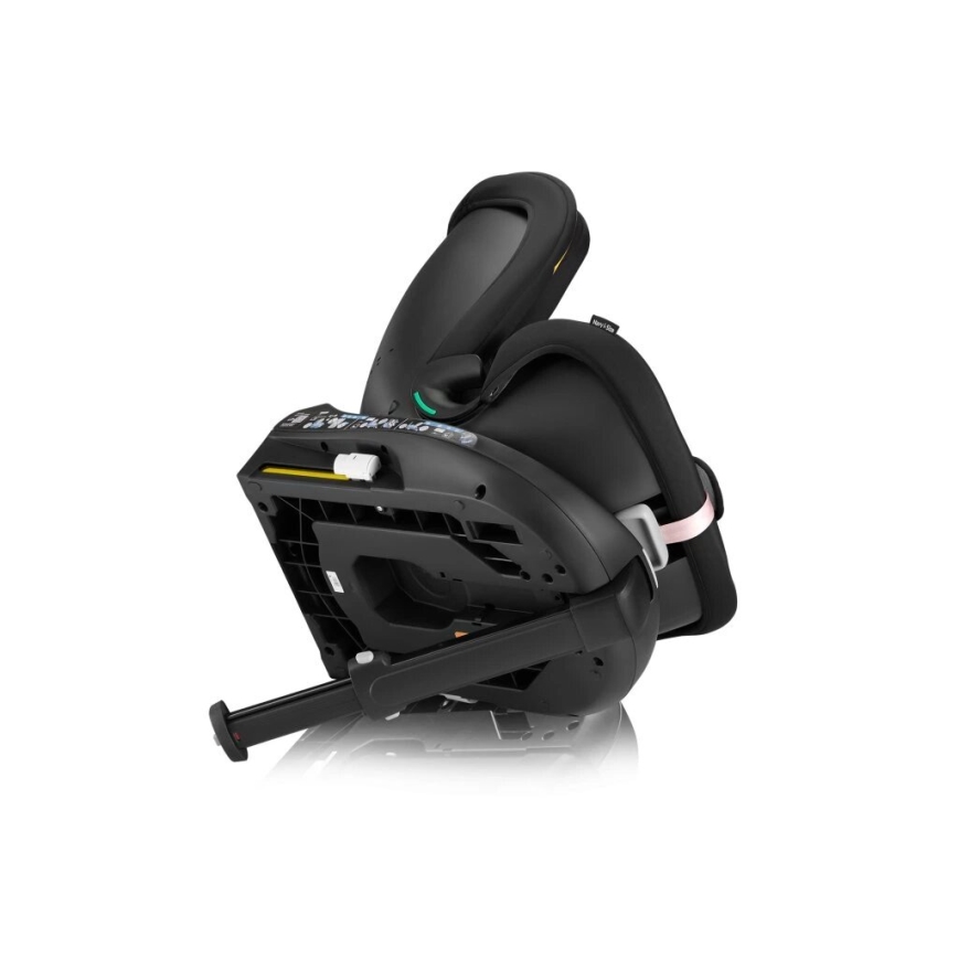 Lionelo - Autostol med drejebase NAVY i-Str. 40-150 cm sort/lyserød