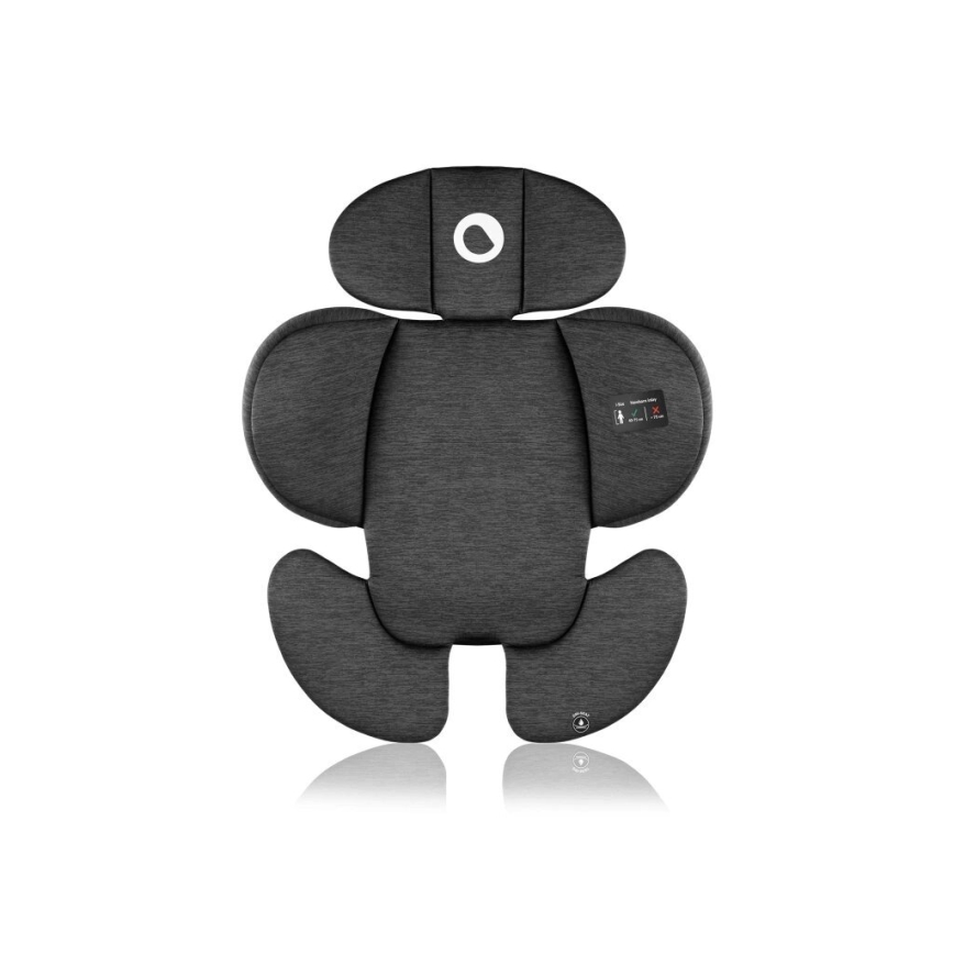Lionelo - Autostol med drejebase NAVY i-Str. 40-150 cm sort/lyserød
