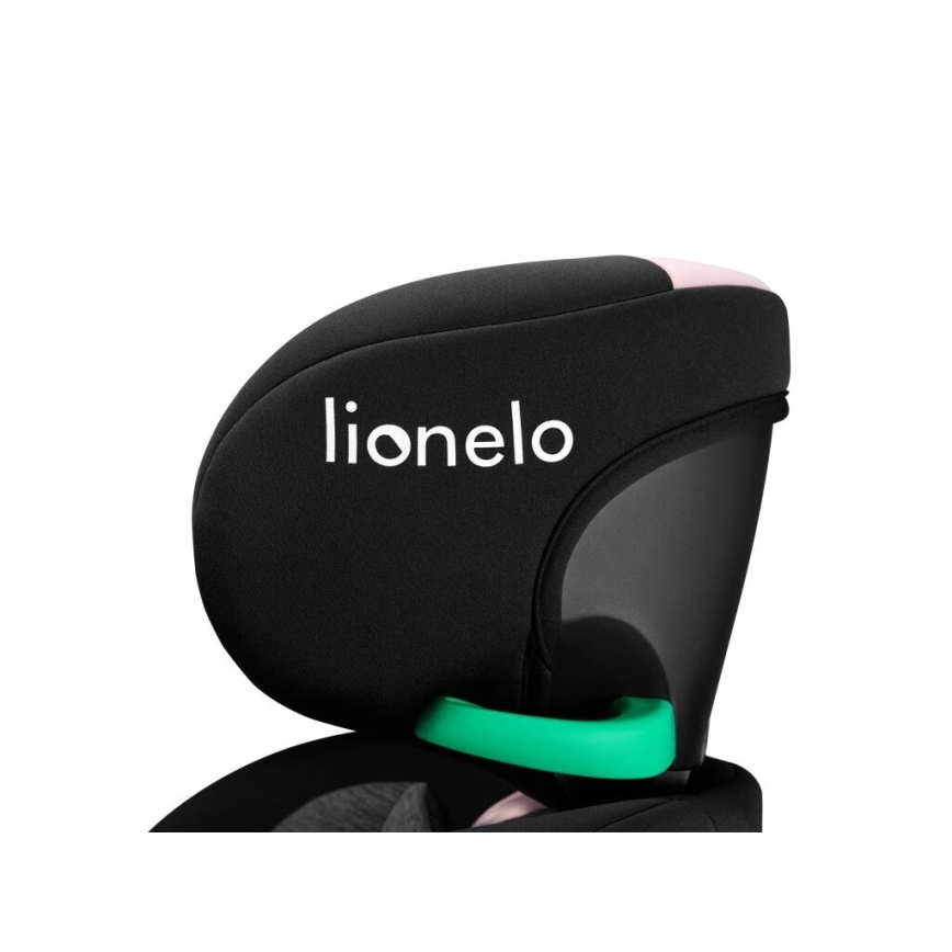 Lionelo - Autostol med drejebase NAVY i-Str. 40-150 cm sort/lyserød