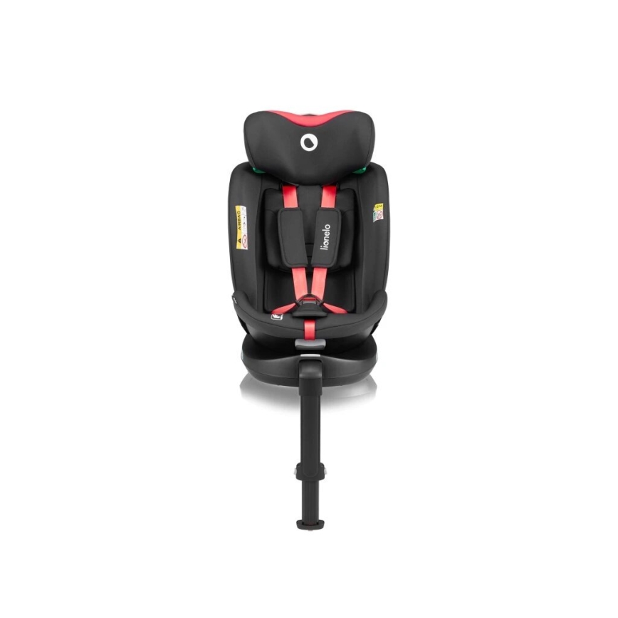 Lionelo - Autostol med drejebase NAVY i-Str. 40-150 cm sort/rød