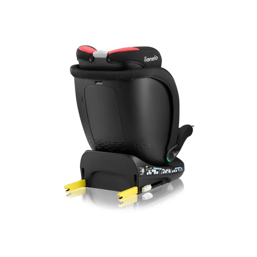 Lionelo - Autostol med drejebase NAVY i-Str. 40-150 cm sort/rød