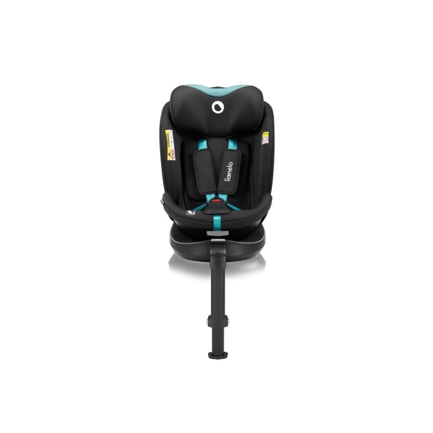 Lionelo - Autostol med drejebase NAVY i-Str. 40-150 cm sort/turkis