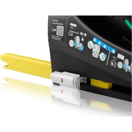 Lionelo - Autostol med drejebase NAVY i-Str. 40-150 cm sort/turkis