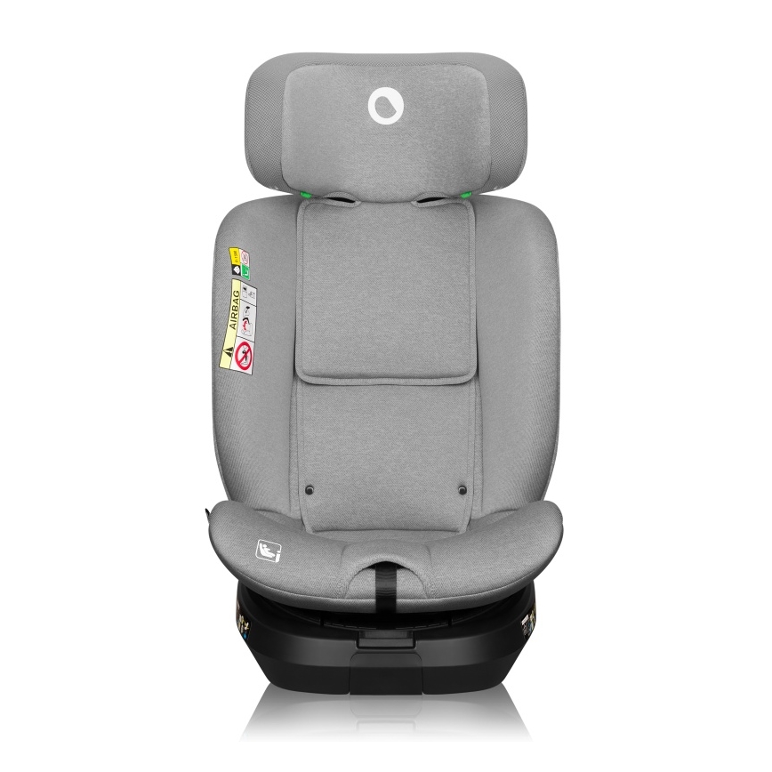 Lionelo - Autostol med drejelig base BRAVE i-Size 40-150 cm Grey Stone