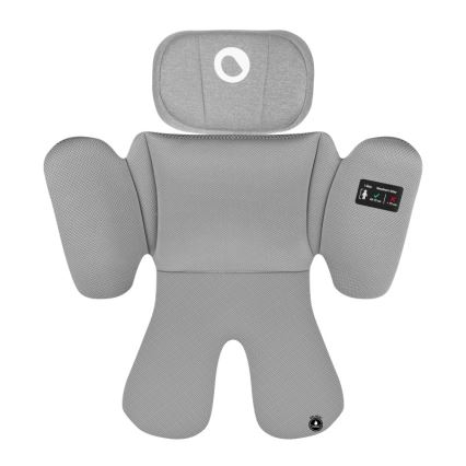 Lionelo - Autostol med drejelig base BRAVE i-Size 40-150 cm Grey Stone