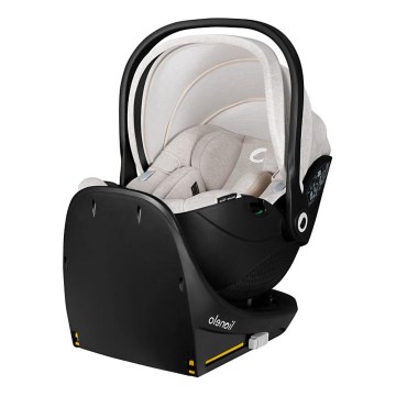 Lionelo - Autostol med drejelig base MOXIE SET i-Size 40-87 cm Beige Sand