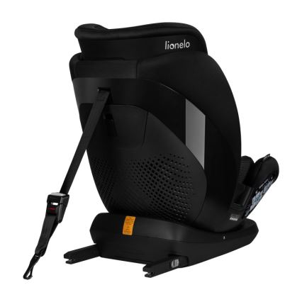 Lionelo - Autostol med roterbar base LAVENDER i-Size 76-150 cm Sort Carbon