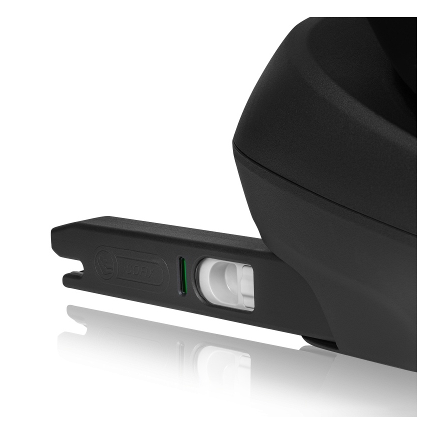 Lionelo - Autostol med roterbar base LAVENDER i-Size 76-150 cm Sort Carbon