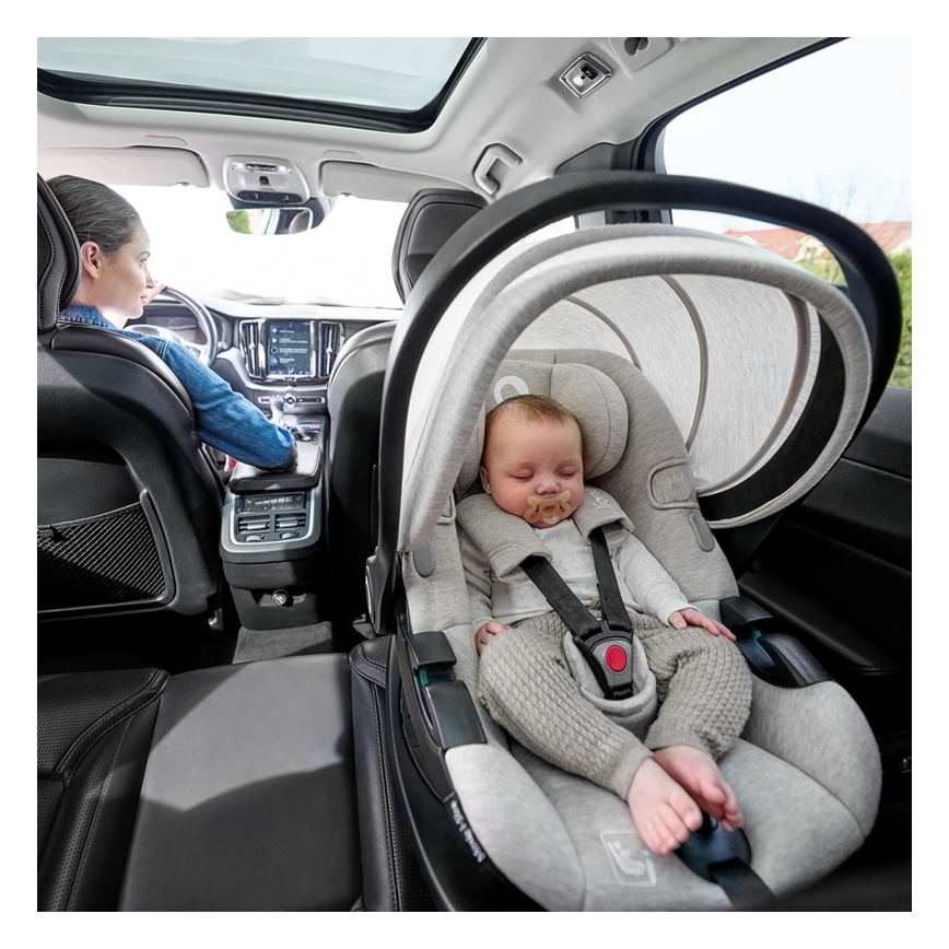 Lionelo - Autostol med roterbar base MOXIE SET i-Size 40-87 cm Beige Sand