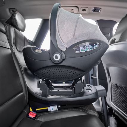 Lionelo - Autostol med roterbar base MOXIE SET i-Size 40-87 cm Beige Sand