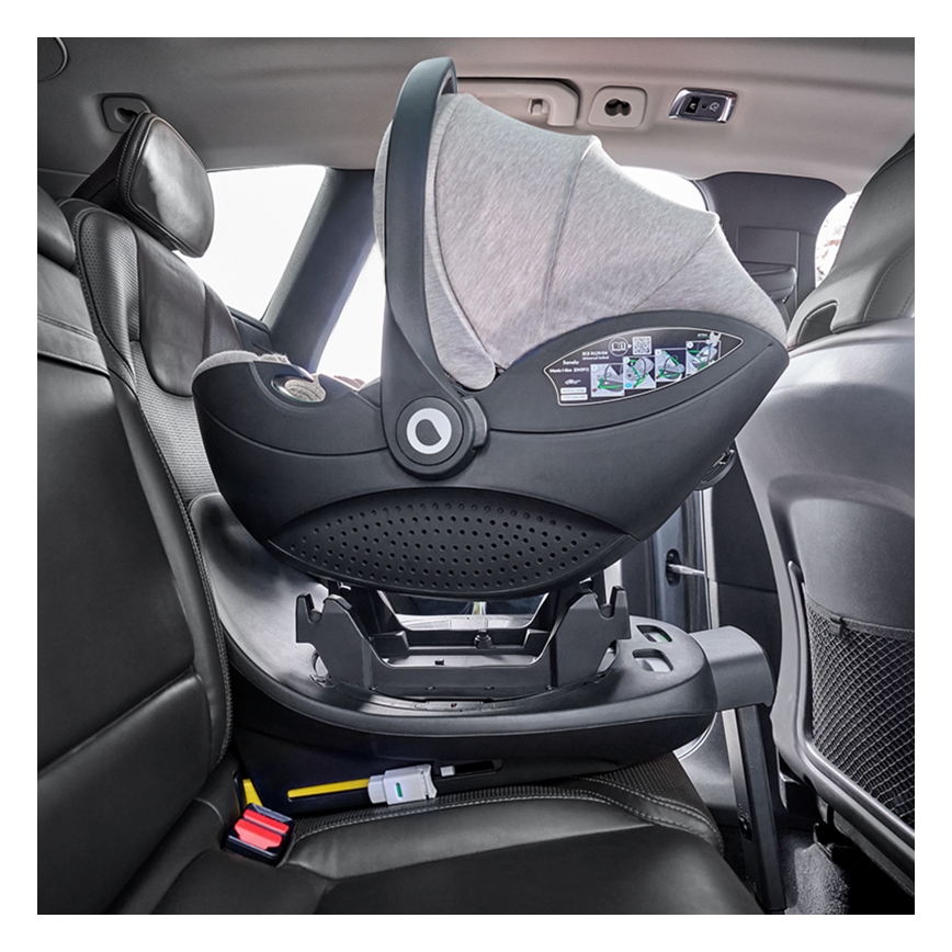 Lionelo - Autostol med roterbar base MOXIE SET i-Size 40-87 cm Beige Sand