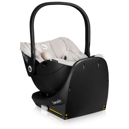 Lionelo - Autostol med roterbar base MOXIE SET i-Size 40-87 cm Beige Sand