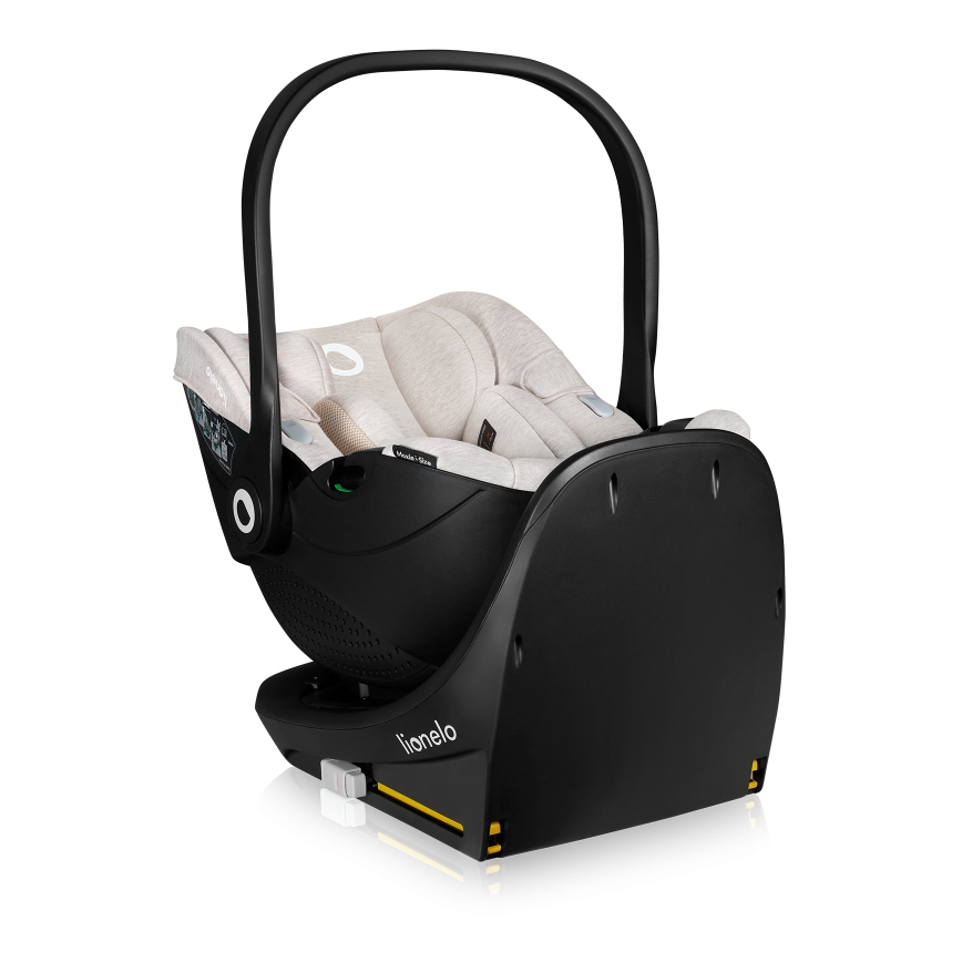Lionelo - Autostol med roterbar base MOXIE SET i-Size 40-87 cm Beige Sand