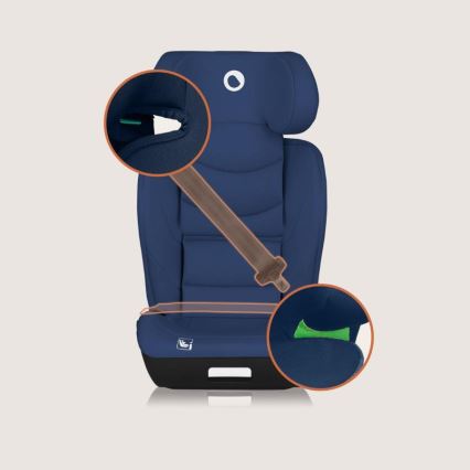 Lionelo - Autostol NEAL i-Size 100-150 cm Blå Marine