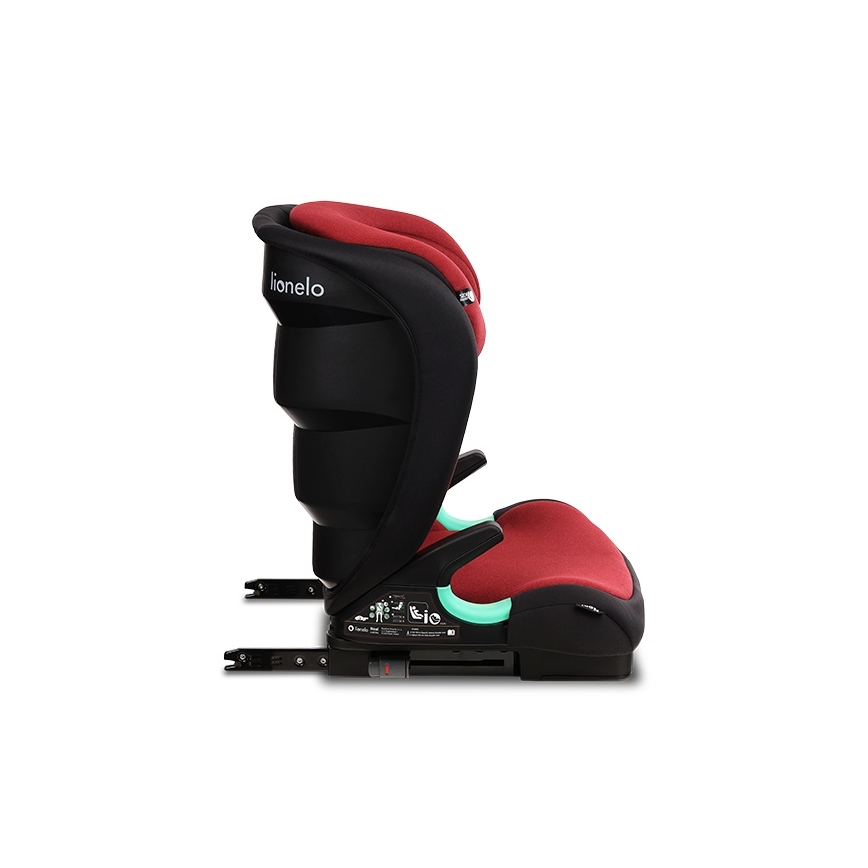 Lionelo - Autostol NEAL i-Size 100-150 cm bordeauxrød