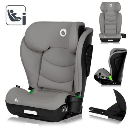 Lionelo - Autostol NEAL i-Size 100-150 cm Grey Concrete