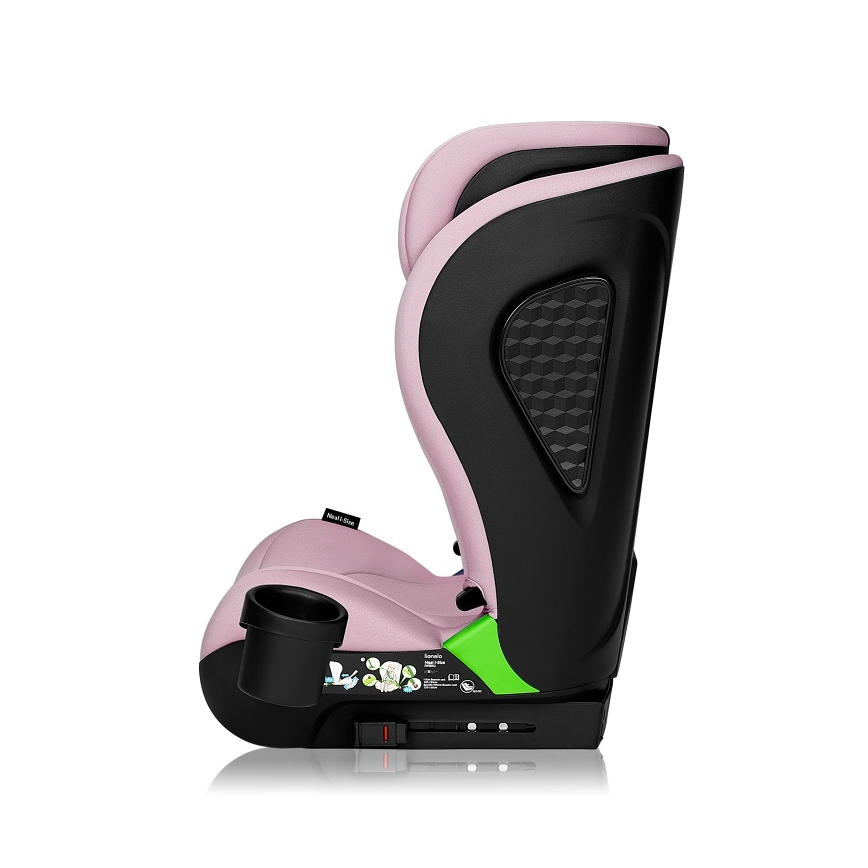 Lionelo - Autostol NEAL i-Size 100-150 cm Pink Lilac
