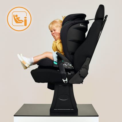 Lionelo - Autostol NEAL i-Size 100-150 cm Sort Onyx