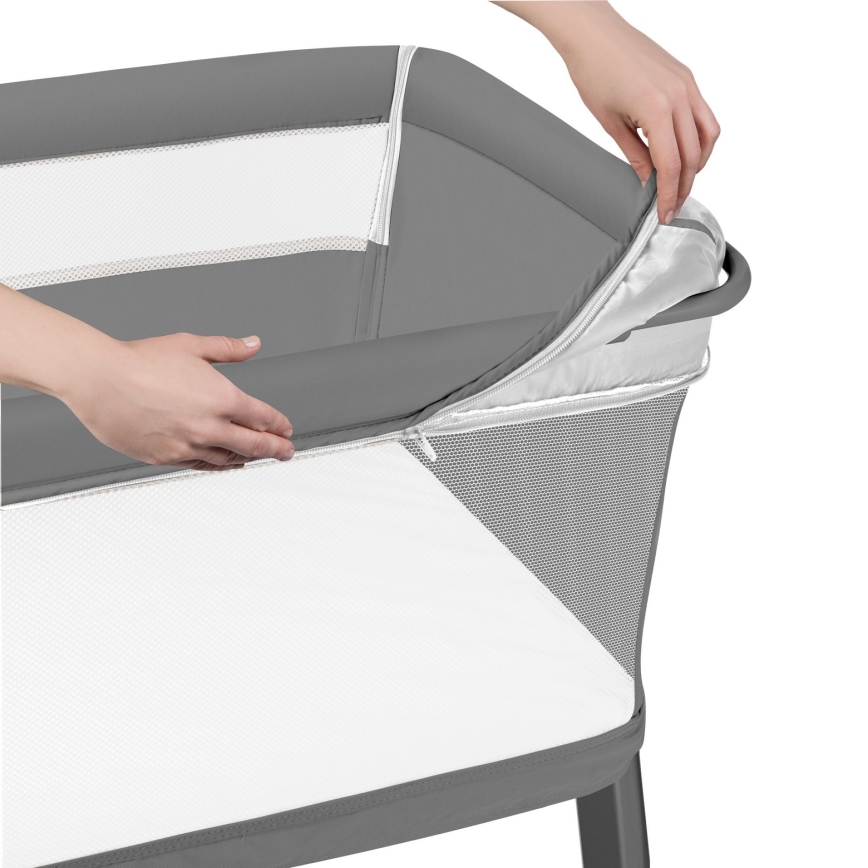 Lionelo - Baby-seng 5-i-1 THOMI PLUS Grå Beton