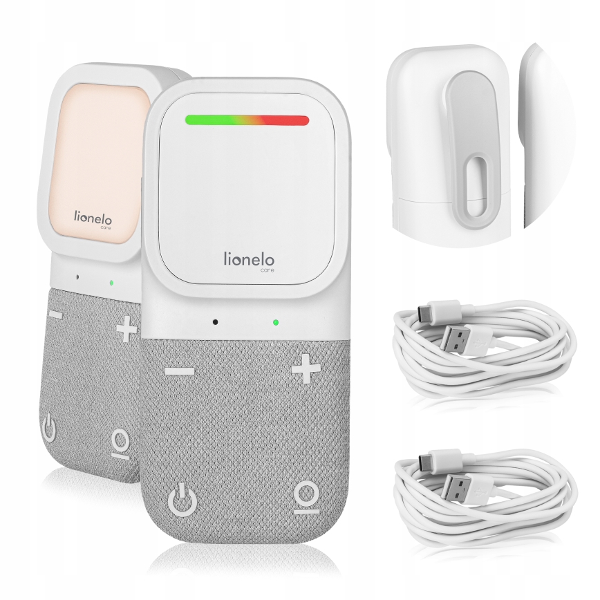 Lionelo - Babyalarm m. lyd trådløs og genopladelig BABYLINE 2.2 5V