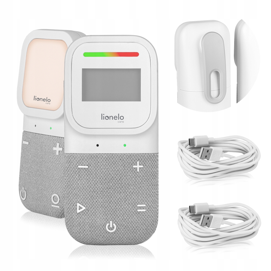 Lionelo - Babyalarm m. lyd trådløs og genopladelig BABYLINE 2.3 5V