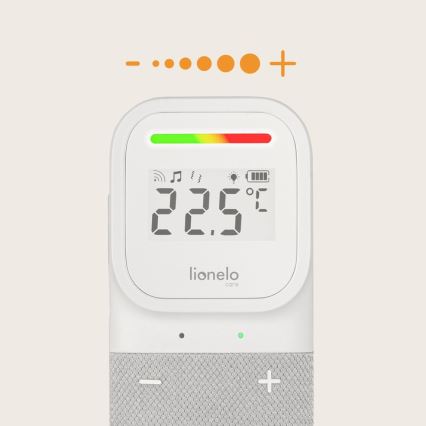 Lionelo - Babyalarm m. lyd trådløs og genopladelig BABYLINE 2.3 5V