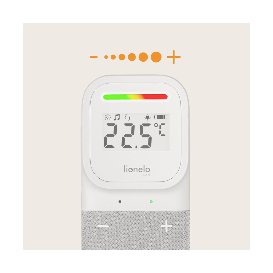 Lionelo - Babyalarm m. lyd trådløs og genopladelig BABYLINE 2.3 5V