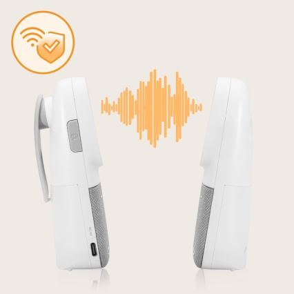 Lionelo - Babyalarm m. lyd trådløs og genopladelig BABYLINE 2.3 5V