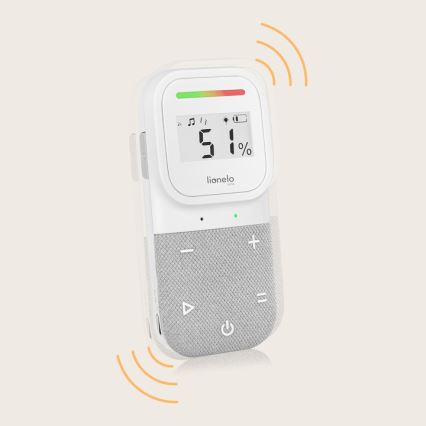 Lionelo - Babyalarm m. lyd trådløs og genopladelig BABYLINE 2.3 5V