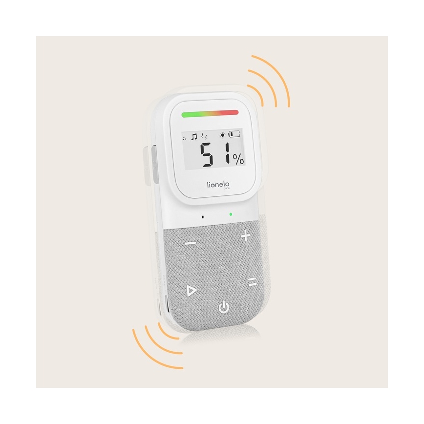 Lionelo - Babyalarm m. lyd trådløs og genopladelig BABYLINE 2.3 5V