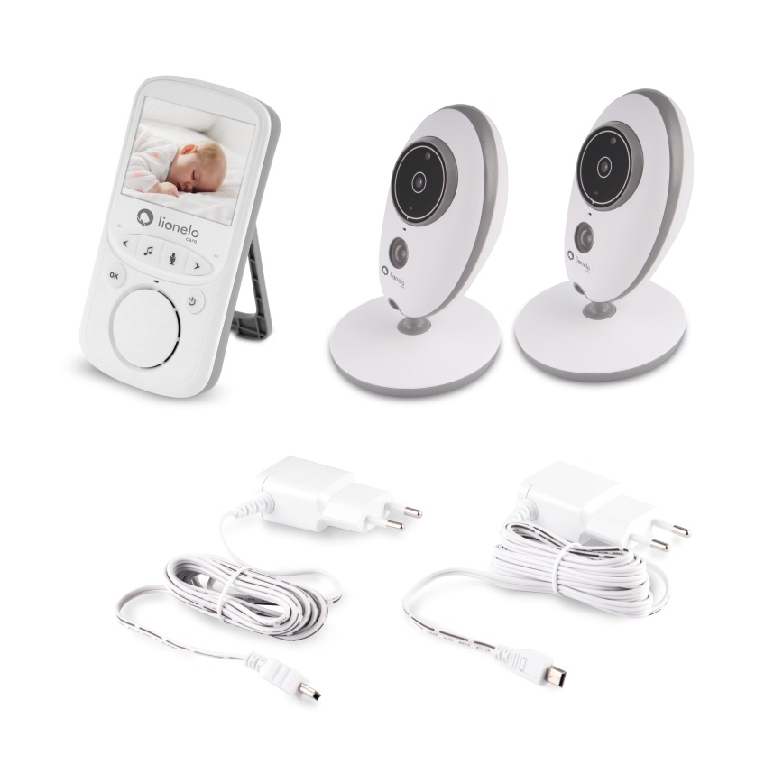 Lionelo - Babyalarm med skærm BABYLINE 5.1 230V 1000 mAh