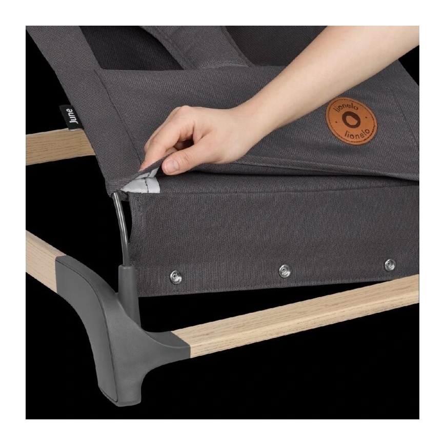 Lionelo - Babygynge JUNE antracit