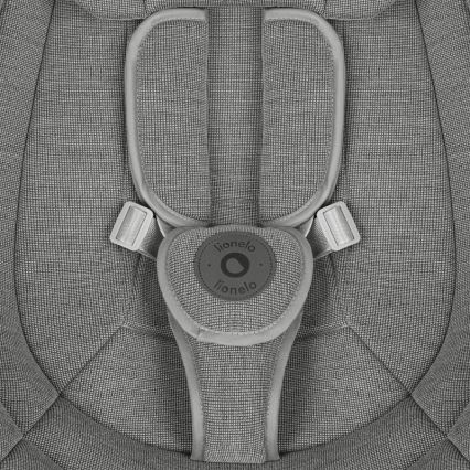 Lionelo - Babygynge med melodi BLOSSOM Grå beton + fjernbetjening