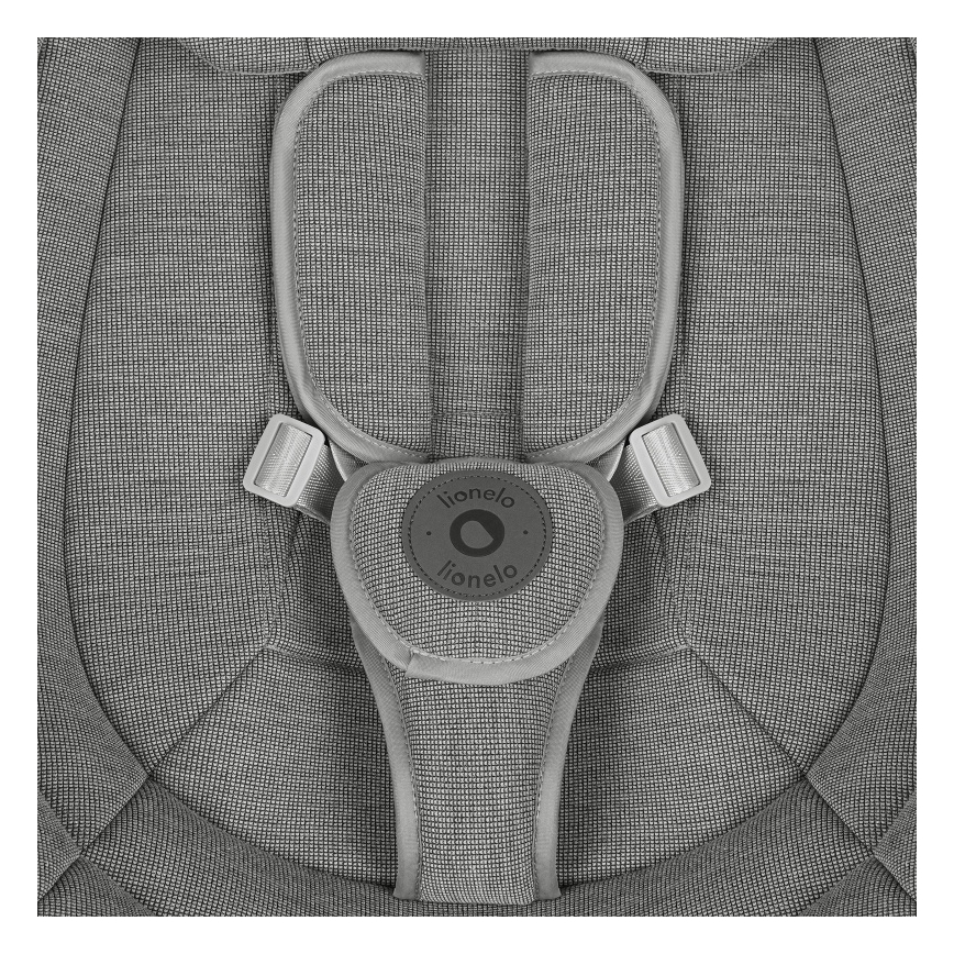 Lionelo - Babygynge med melodi BLOSSOM Grå beton + fjernbetjening