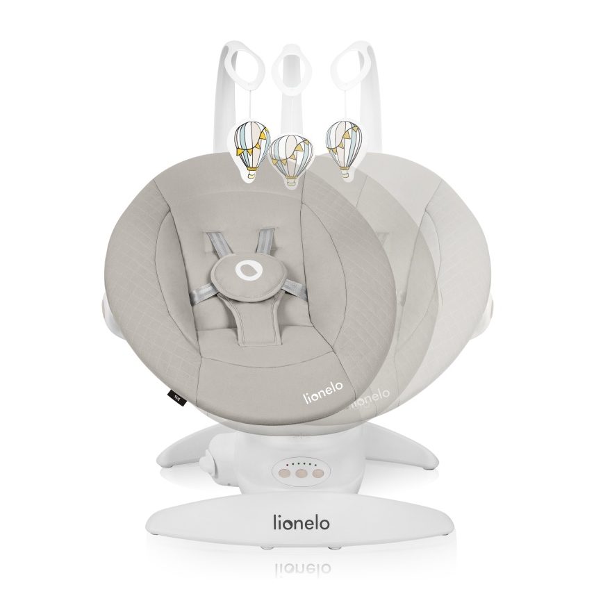Lionelo - Babygynge med melodi IRIS 4xAA Beige Sand