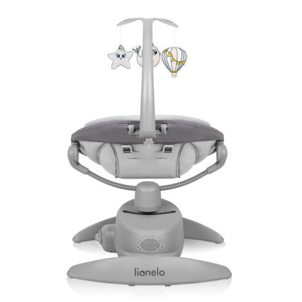 Lionelo - Babygynge med melodi MELL Grey Stone 4xAA + fjernbetjening