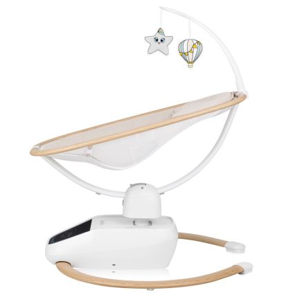 Lionelo - Babygynge med melodi OLIVIA Beige Natur + fjernbetjening