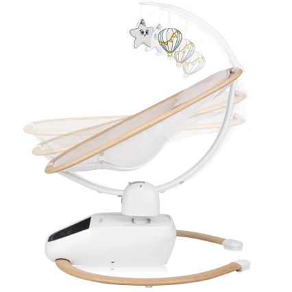 Lionelo - Babygynge med melodi OLIVIA Beige Natural + fjernbetjening