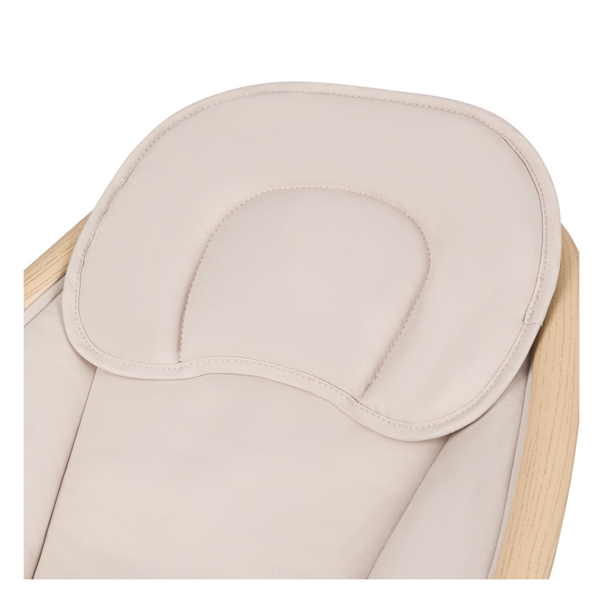 Lionelo - Babygynge med melodi OLIVIA Beige Natural + fjernbetjening